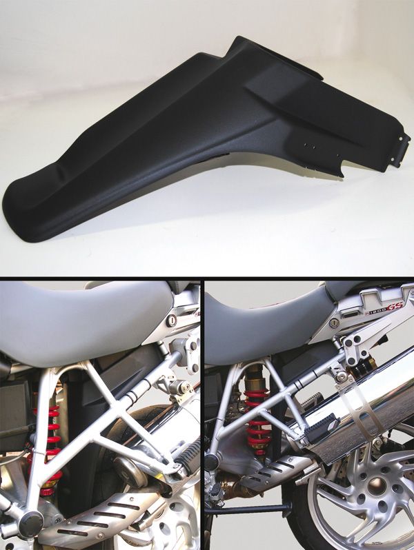 Hinterer Spritzschutz für BMW R 1200 GS (04-07) /Adventure (06-07), Kunststoff, schwarz