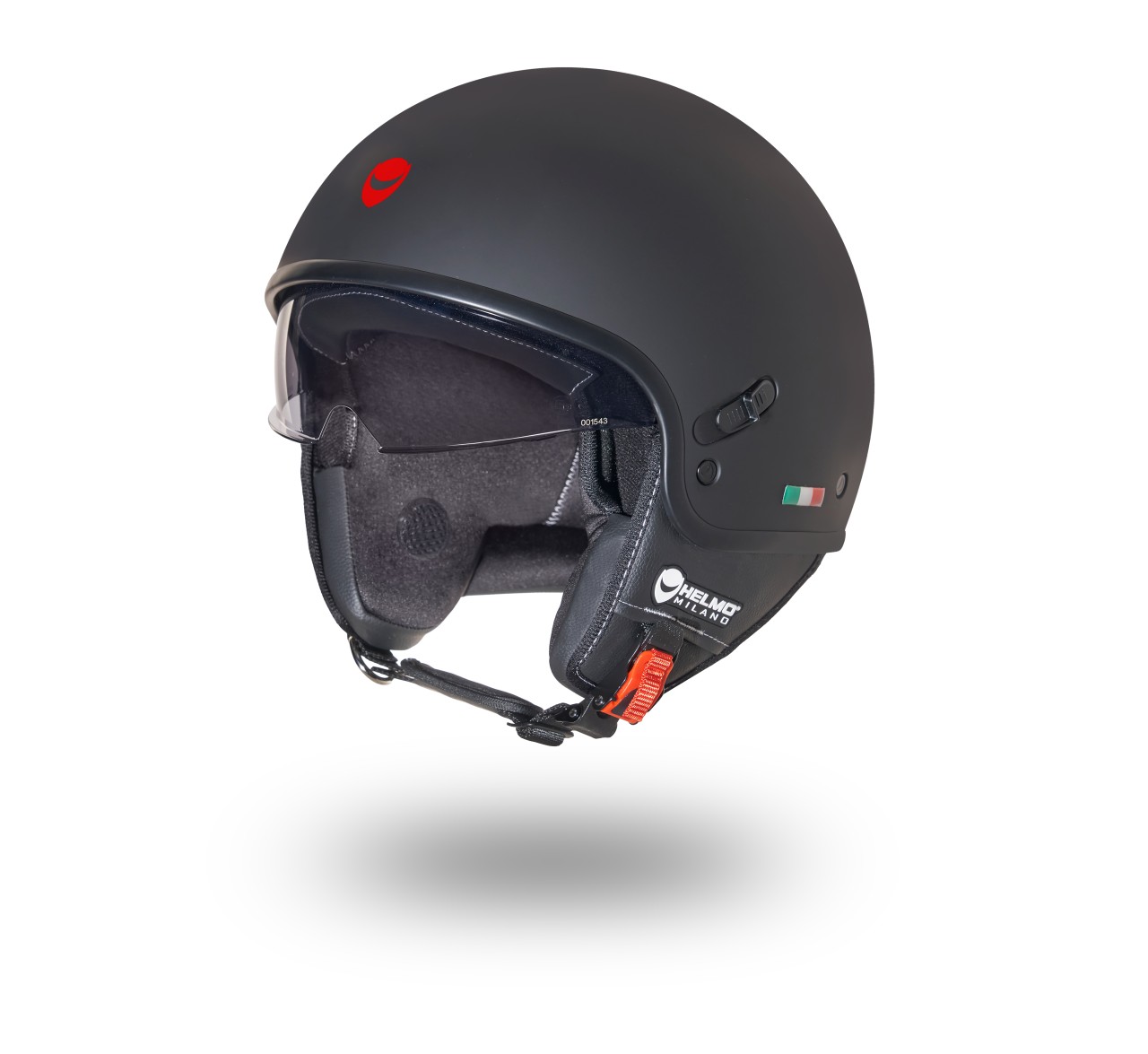 Helmo Milano Demi Jet Puro Slider schwarz matt