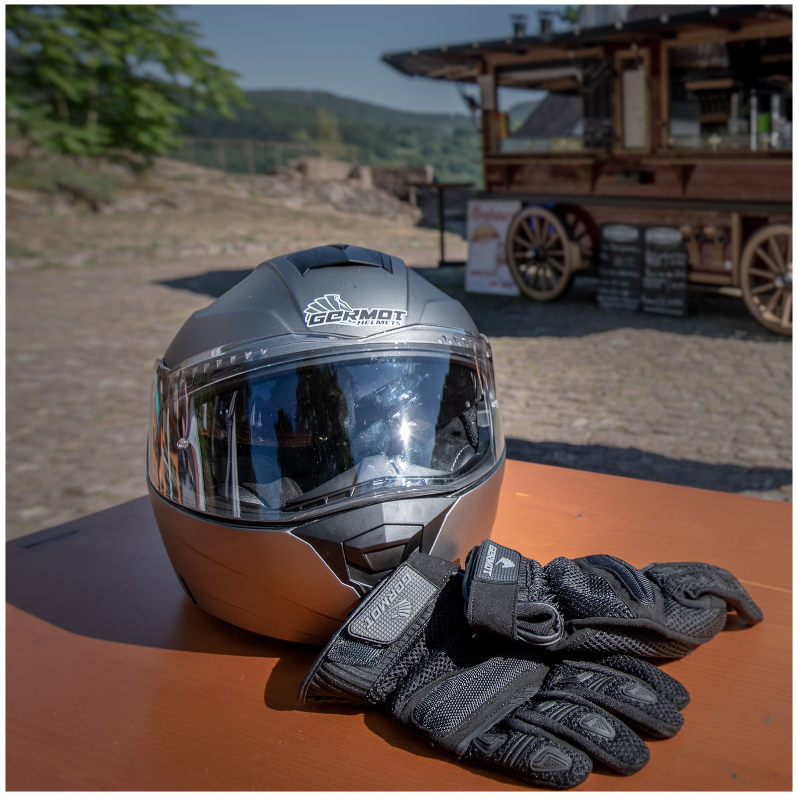 Germot Helm GM 960, matt-gun