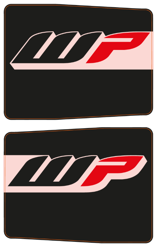 Gabel-Schutzaufkleberset für Husqvarna FS 701 Supermoto und FS 450 Original