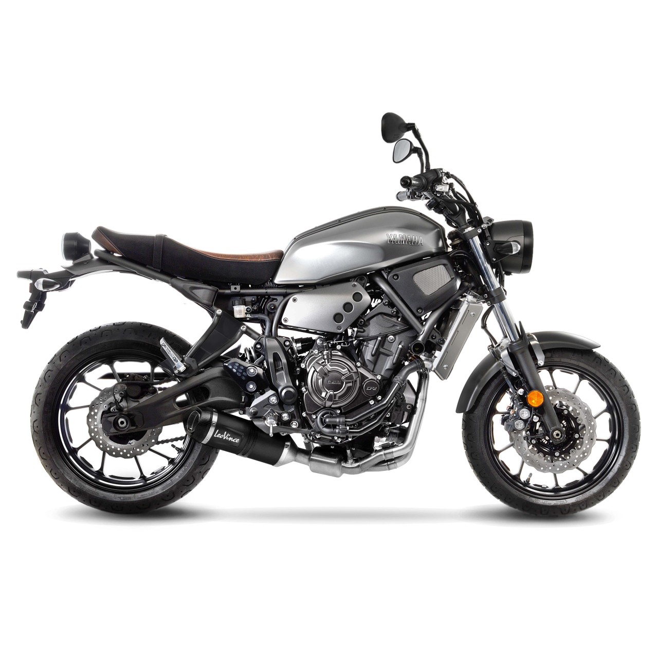 LeoVince Komplettanlage LV One Evo für Yamaha MT-07 /Tracer 700 /XSR 700, schwarz, E-Gutachten