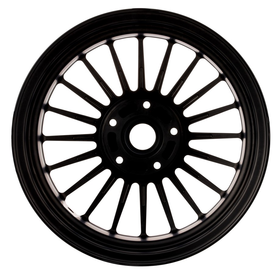 Felge Sport Classic vorne/hinten für Vespa GTS/​GTS Super/​GTV/​GT/​946 125-300ccm, schwarz matt