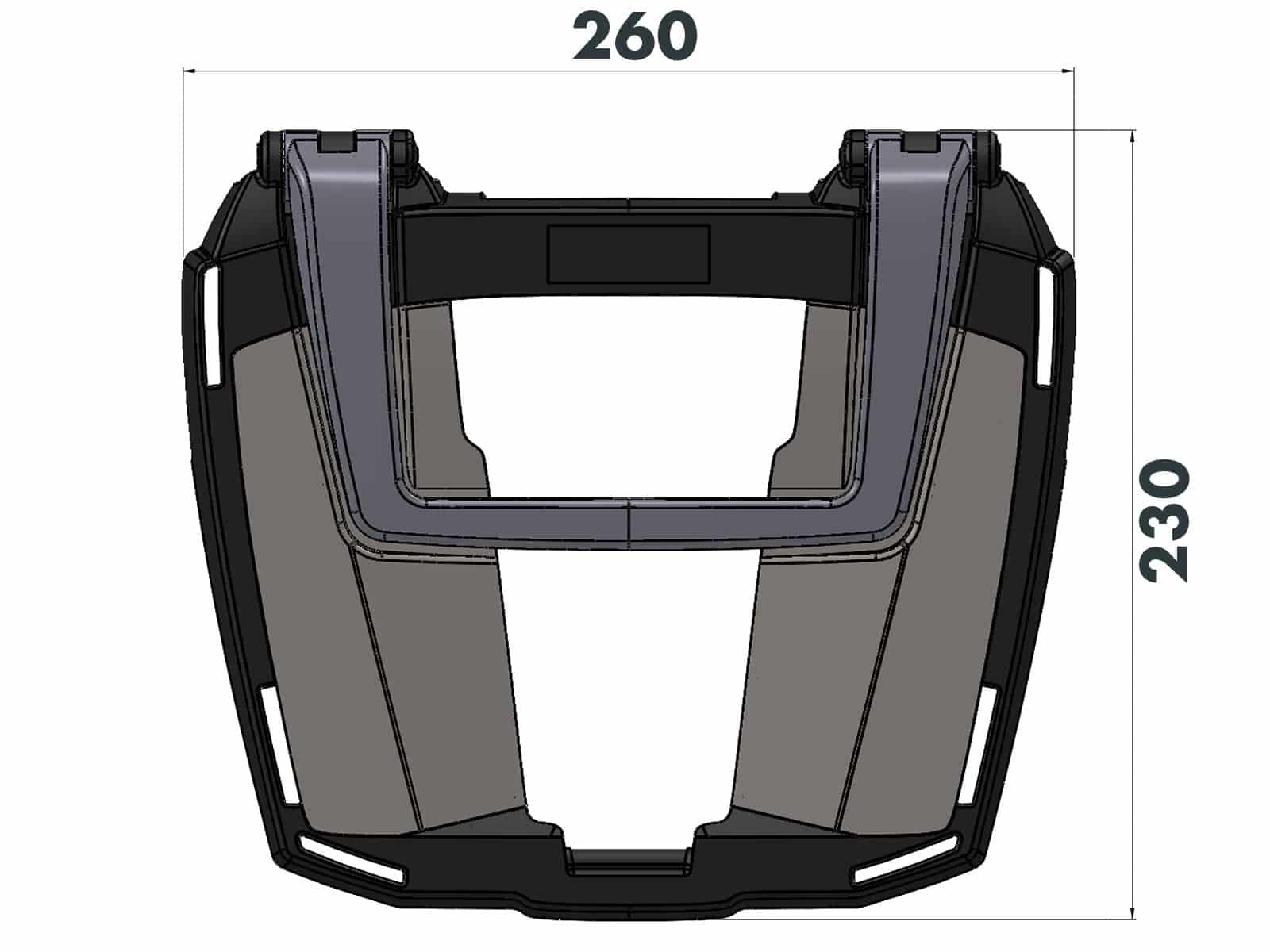 Easyrack Topcaseträger schwarz für Aprilia SR GT 125 /200 /Sport (22-) Hepco & Becker