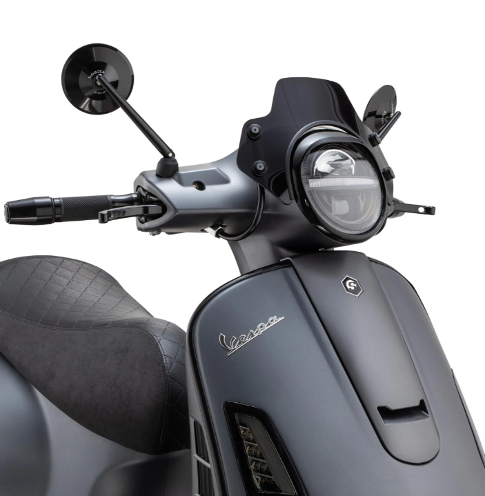 Flyscreen ohne Halter schwarz getönt für Vespa GTS/​GTS Super/​GT/Primavera/Elettrica/PX