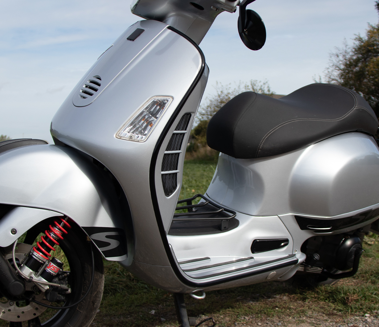 Kantenschutz, schwarz, für Vespa GTS / GT / GTL