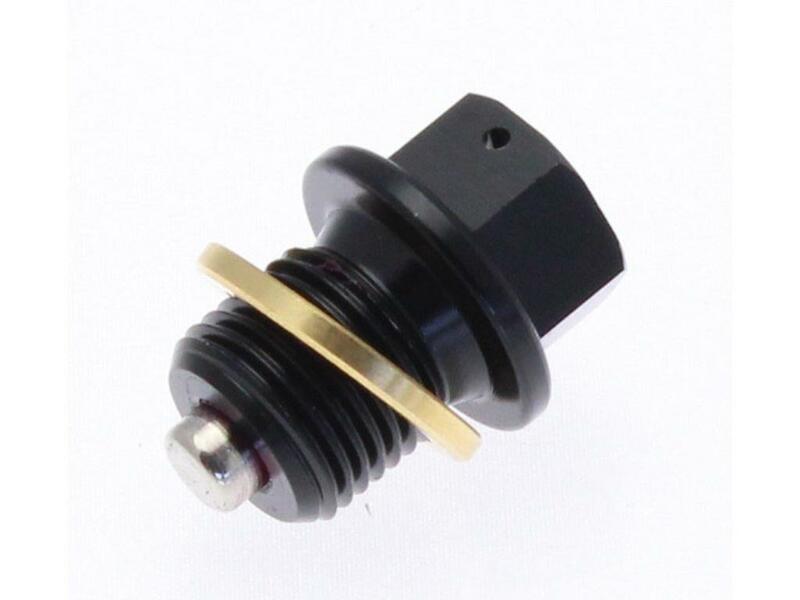 Tecnium Magnetische Ablassschraube - Aluminium schwarz M12x1,25x14
