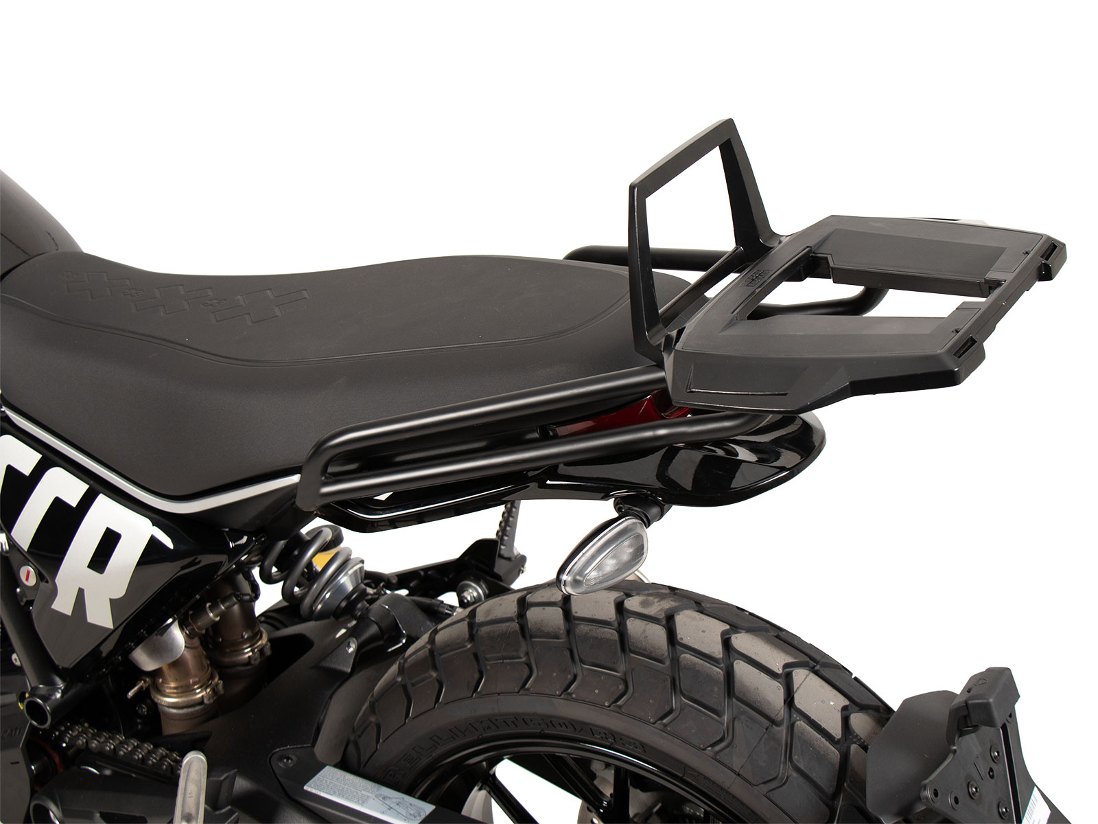 Alurack Topcaseträger schwarz für Ducati Scrambler 800 Icon (23-) Hepco & Becker