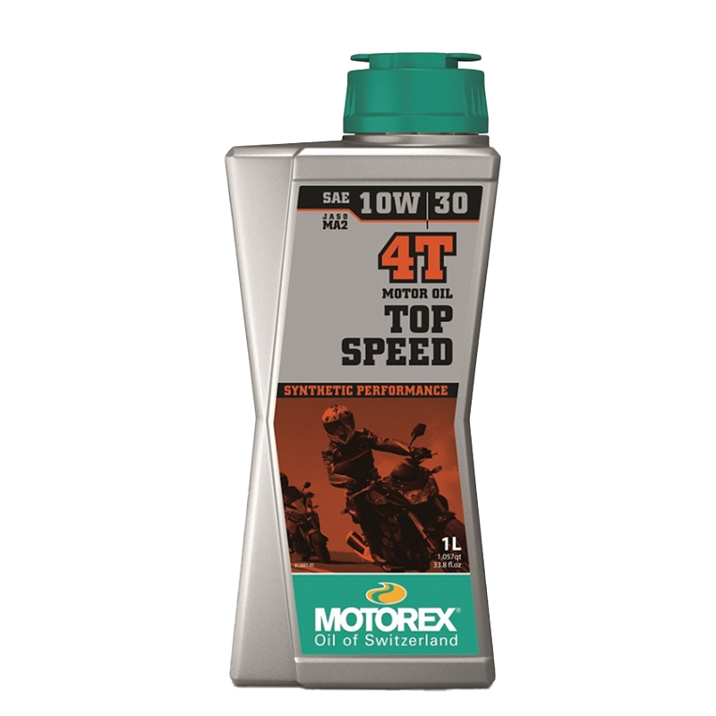 Motorex Motoröl 4-Takt, 1 l, SAE 10W-30, Top Speed Synthetic Performance, teilsynthetisch