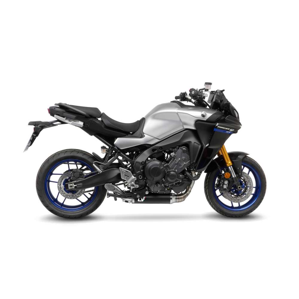 LeoVince Komplettanlage LV Race für Yamaha Tracer 9 /GT, Edelstahl schwarz, Euro5, ABE