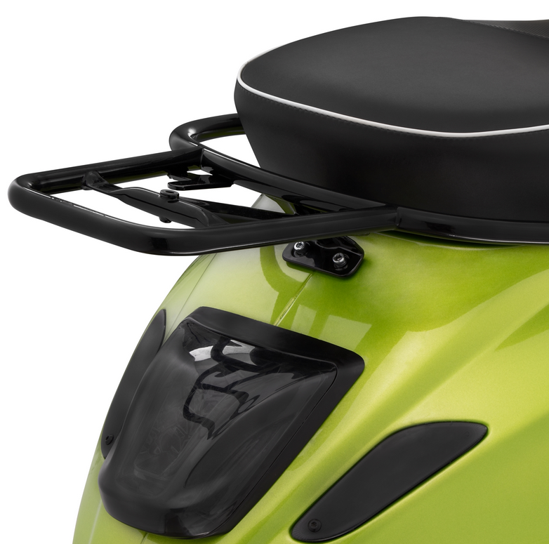 Gepäckbrücke hinten für Vespa Primavera /​Sprint /​Elettrica 50-150ccm, schwarz glänzend