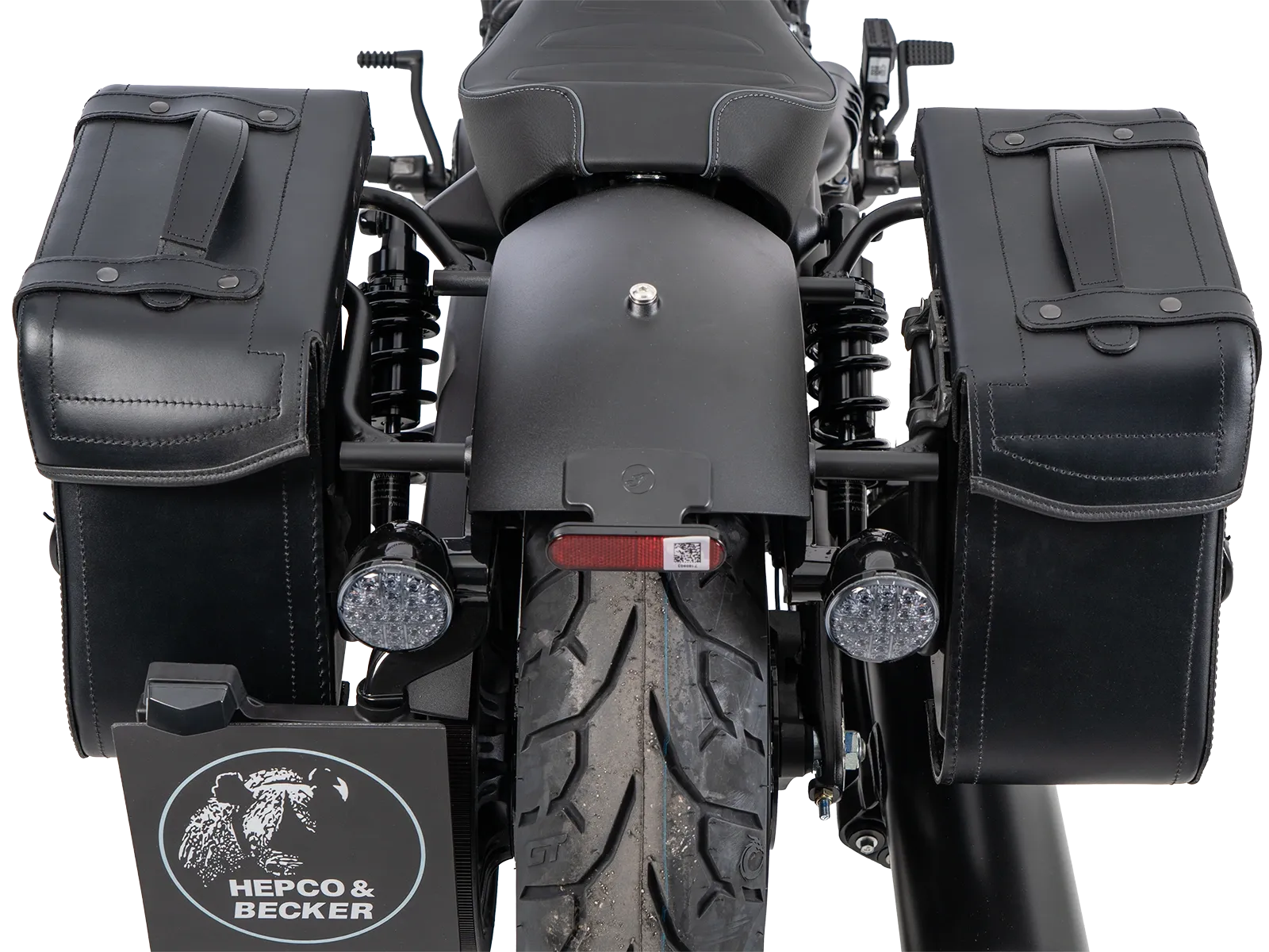 Cutout Taschen Set schwarz inkl. Halter für Indian Scout Sixty Classic (25-) Hepco & Becker