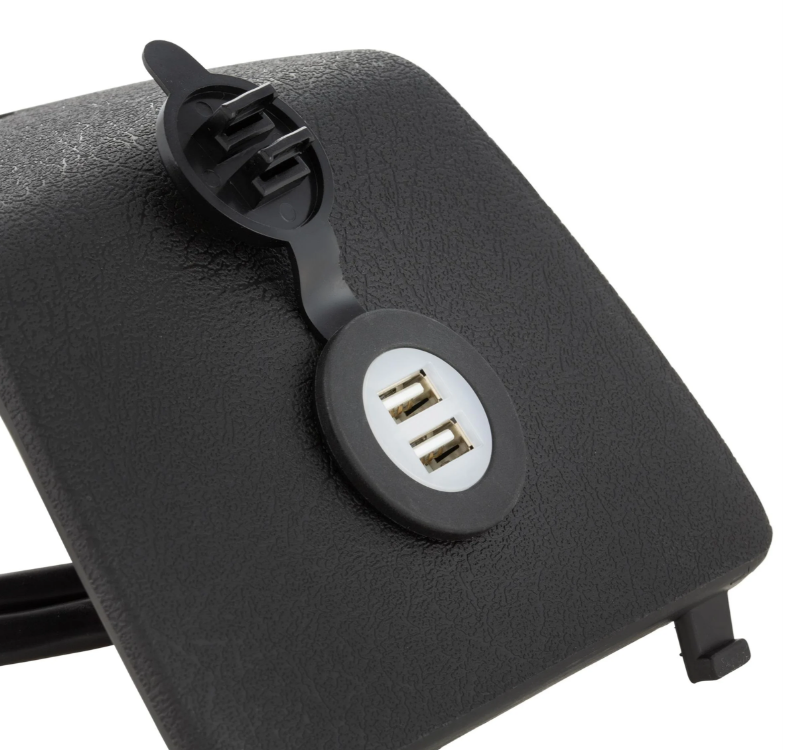 Gepäckfachblende links mit USB Anschluss für Vespa GTS/​GTS Super/​GTV/​GT, schwarz