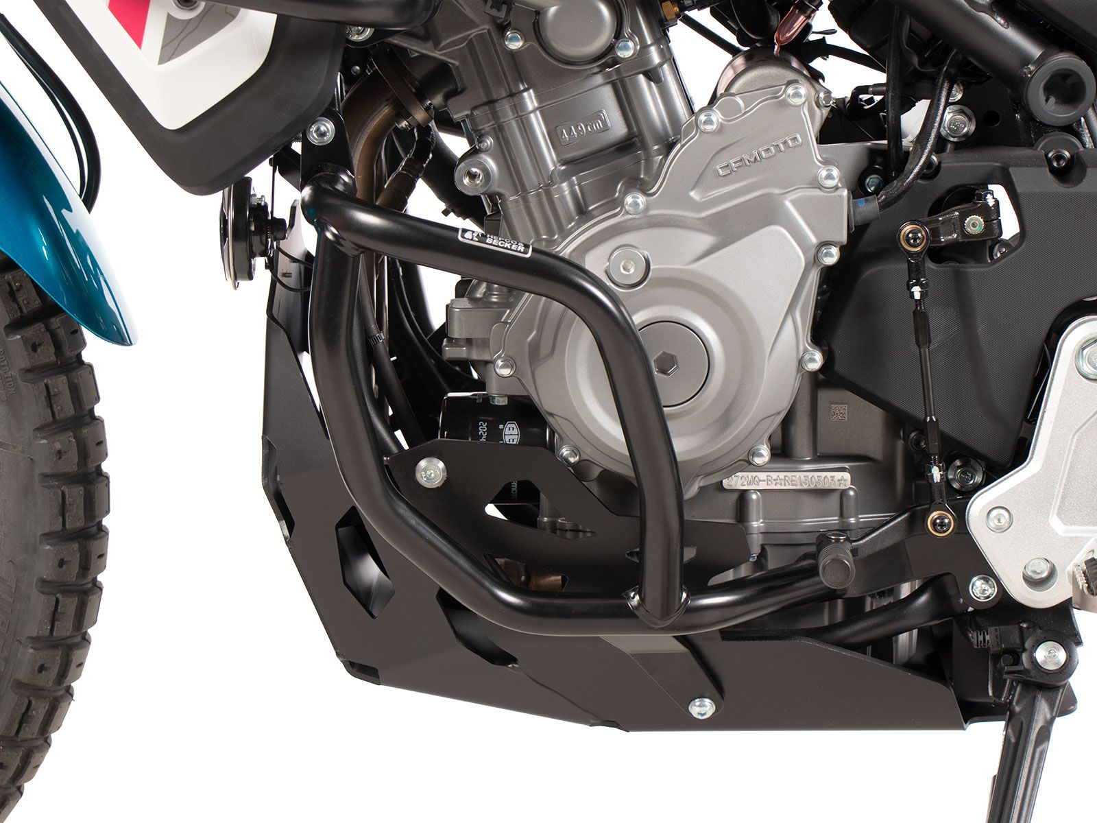 Motorschutzbügel silber für CFMoto 450 MT (24-) Hepco & Becker