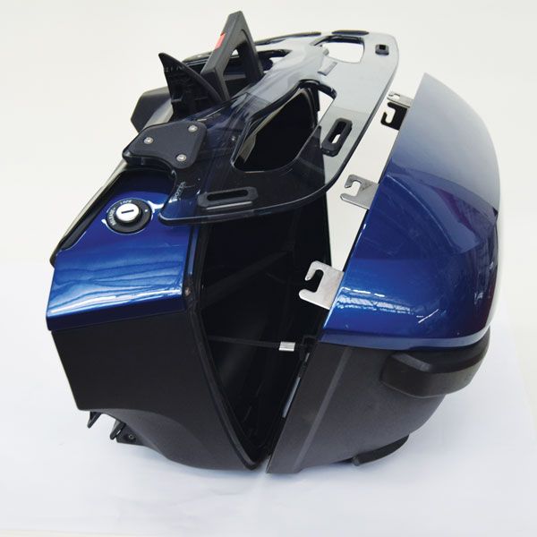 Gepäckträger für Seiten-Koffer BMW K 1600 GT/GTL, R 1250 RT, R 1200 RT, PMMA, transparent