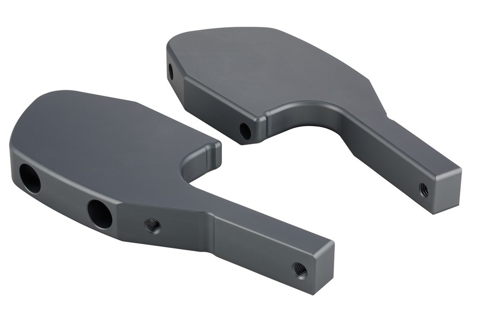 Fußrastenadapter Sozius für Vespa GTS/​GTS Super/​GTV/​GT 60/​GT/​GT L 125-300ccm, grau matt
