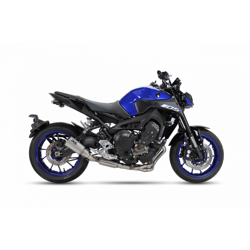 IXIL RB Komplettanlage mit Kat für Yamaha Tracer 900, Edelstahl schwarz, E-geprüft, Euro3+4