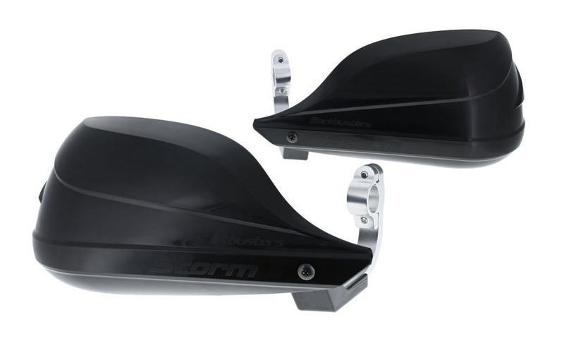 Barkbusters Storm Hanguads Set Einpunkt-Klemmhalterung-Lenkerende Ø22mm Schwarz