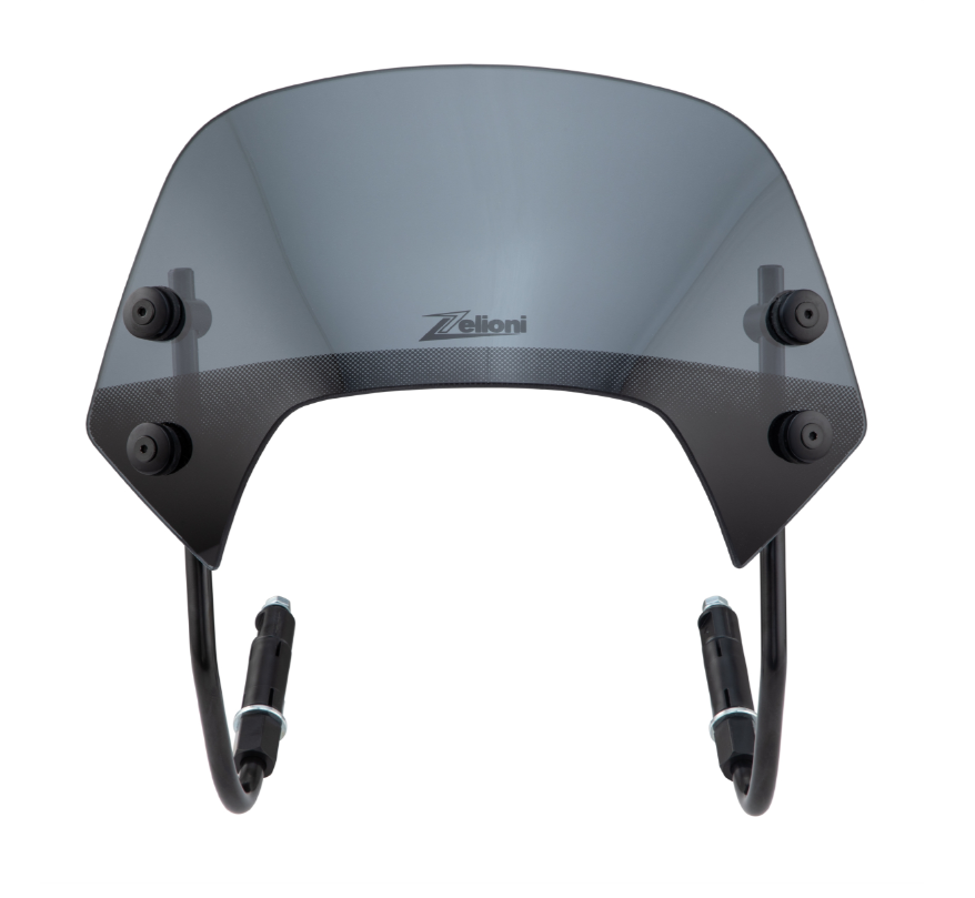 Flyscreen ZELIONI Racing für Vespa Sprint 50-150ccm 2T/​4T, schwarz getönt