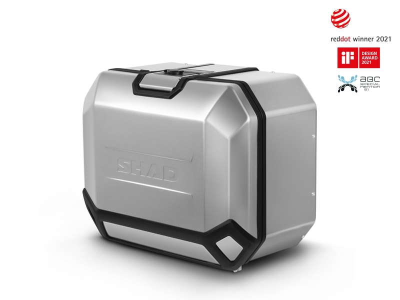 Shad Seitenkoffer Terra TR47, links, Aluminium silber, 47 l