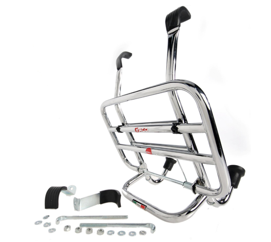 Gepäckträger vorne für Vespa S 50-150ccm, klappbar, chrom