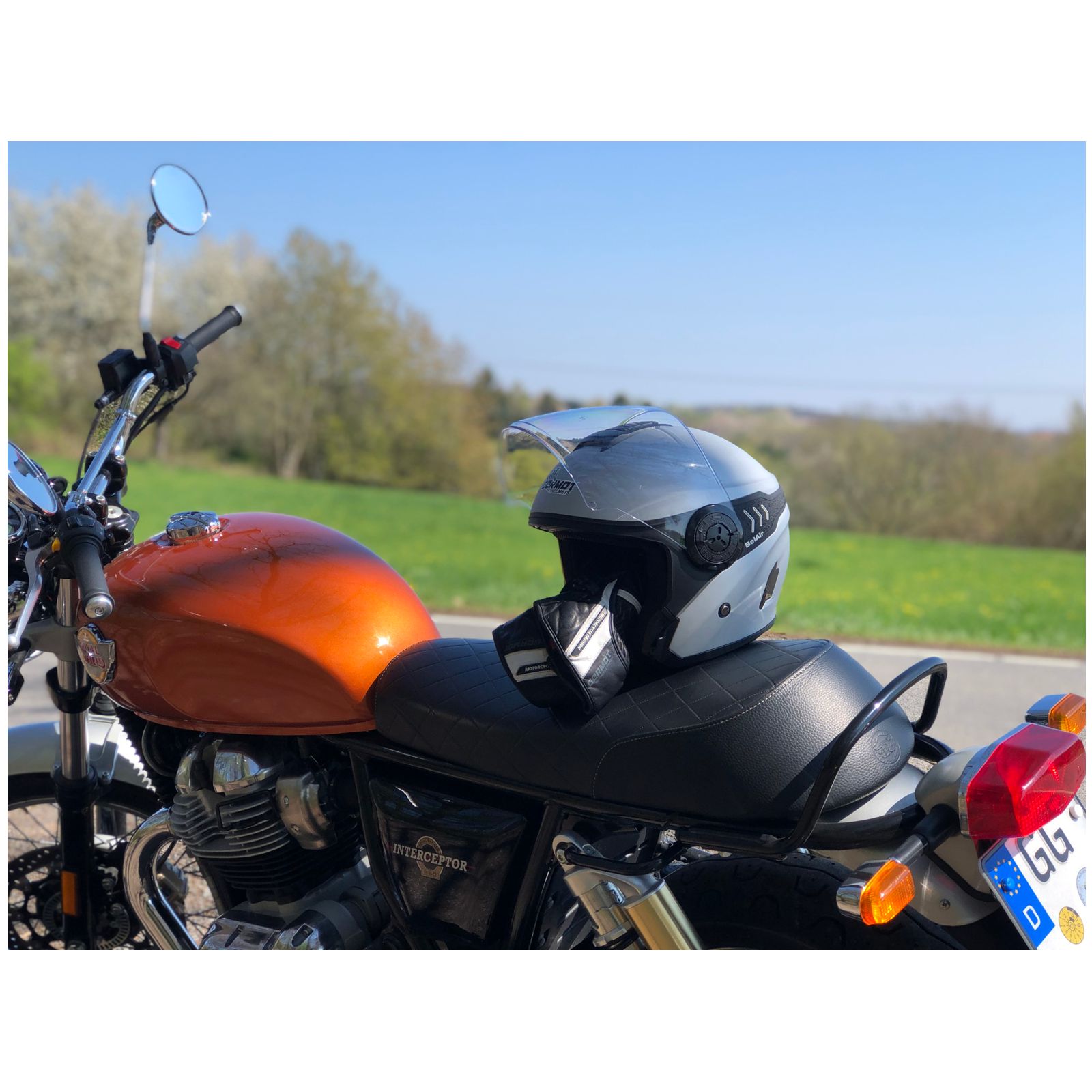 Germot Helm GM 660, matt-silber