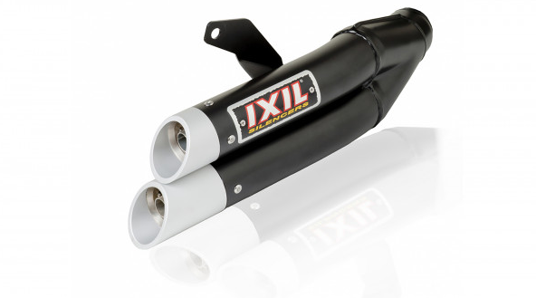 IXIL HYPERLOW BLACK XL Edelstahl-Endtopf für Kawasaki ZX 300 R Ninja (Bj.13-)