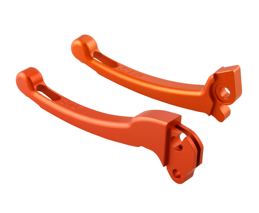Sporthebel Set Kupplung/Bremse für Vespa PX 125 -150ccm, HBZ Hengtong, rechts/links, orange matt