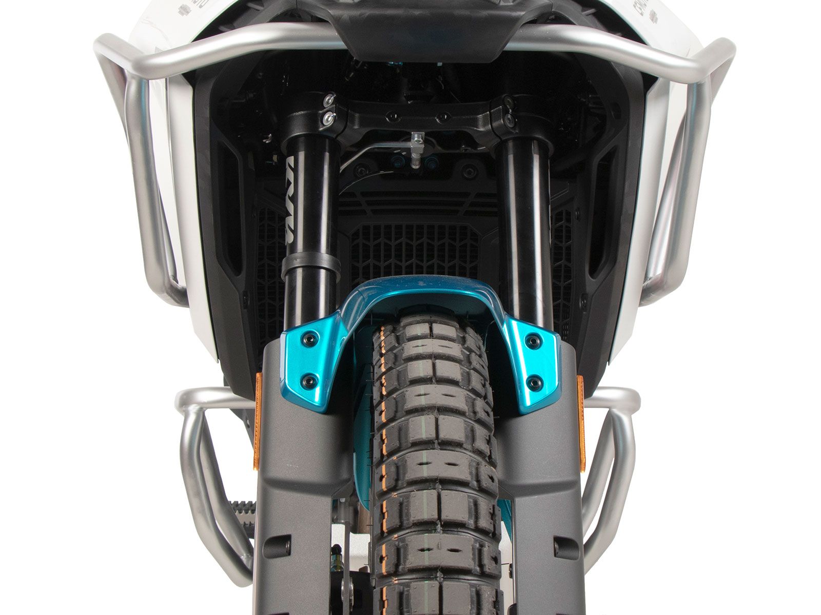 Tankschutzbügel silber für CF Moto 450 MT (24-) Hepco & Becker