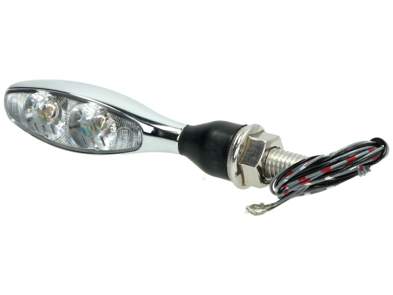 Kellermann Blinker, Rück- und Bremslicht, Micro 1000 DF, Stahl, LED, HL/HR, 12 V, chrom glänzend