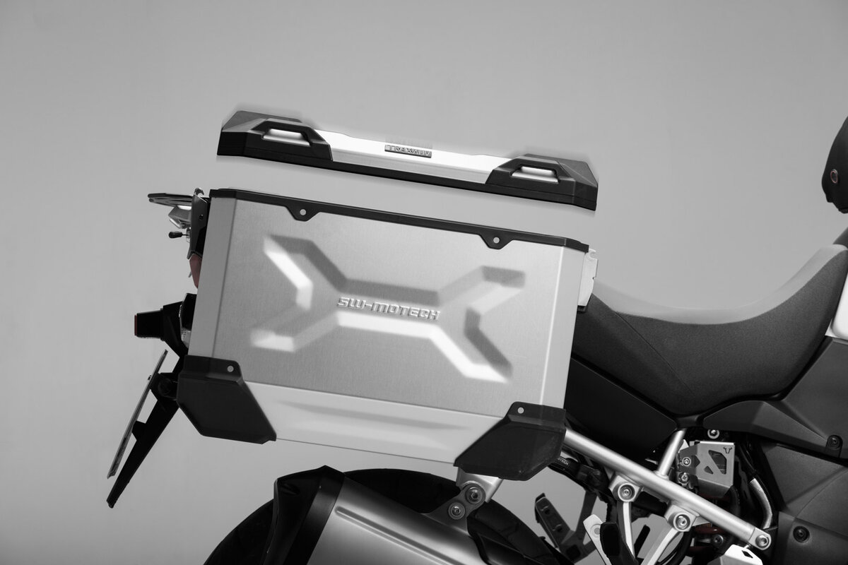 SW-Motech TRAX ADV L Alukoffer 45L silbern, rechts für Honda XL 750 Transalp (23-)