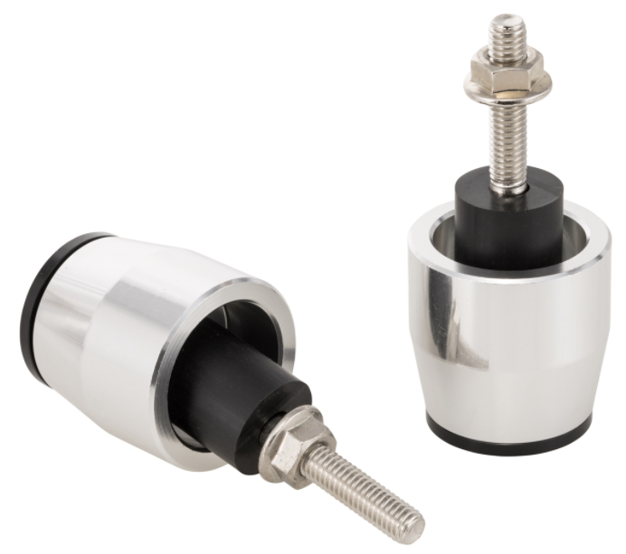 Lenkerendengewichte links/rechts für Vespa Primavera/​Sprint/​ET/​LX/​LXV/​S, silber