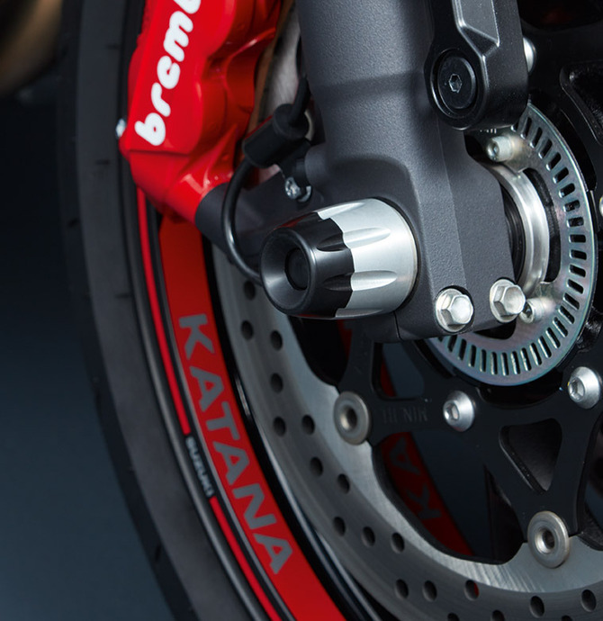 Achsprotektor vorne für Suzuki GSX-S 1000 S/GT (Bj.19-) Original Suzuki