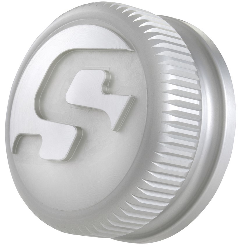 Tankdeckel für Vespa, silber matt