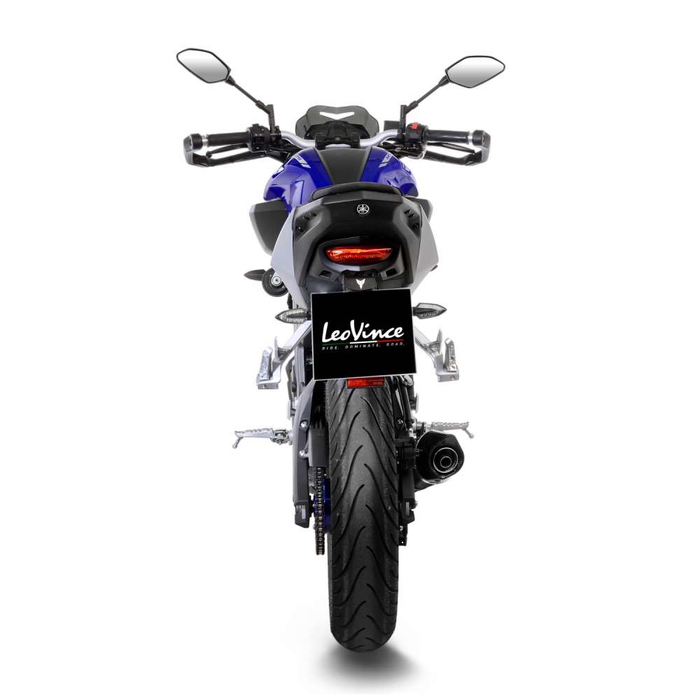 LeoVince Komplettanlage LV One Evo für Yamaha MT-125 /YZF-R 125, Carbon, E-Gutachten