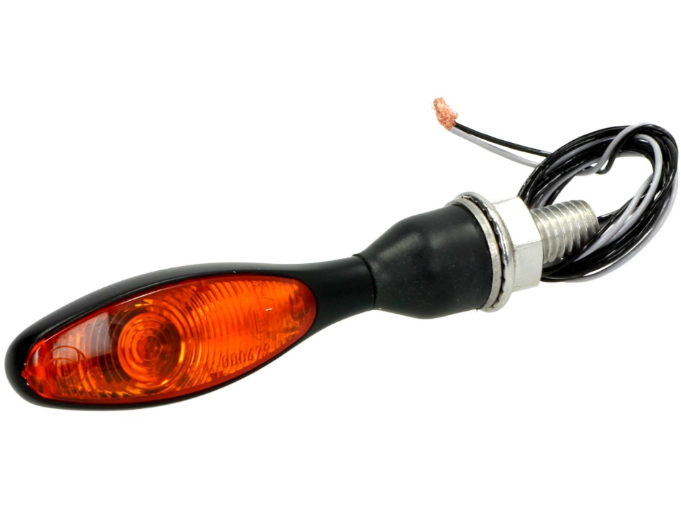 Kellermann Blinker, Micro 1000 Halogen, Stahl, Halogen, HR/HL, 12 V, 6 W, schwarz seidenmatt