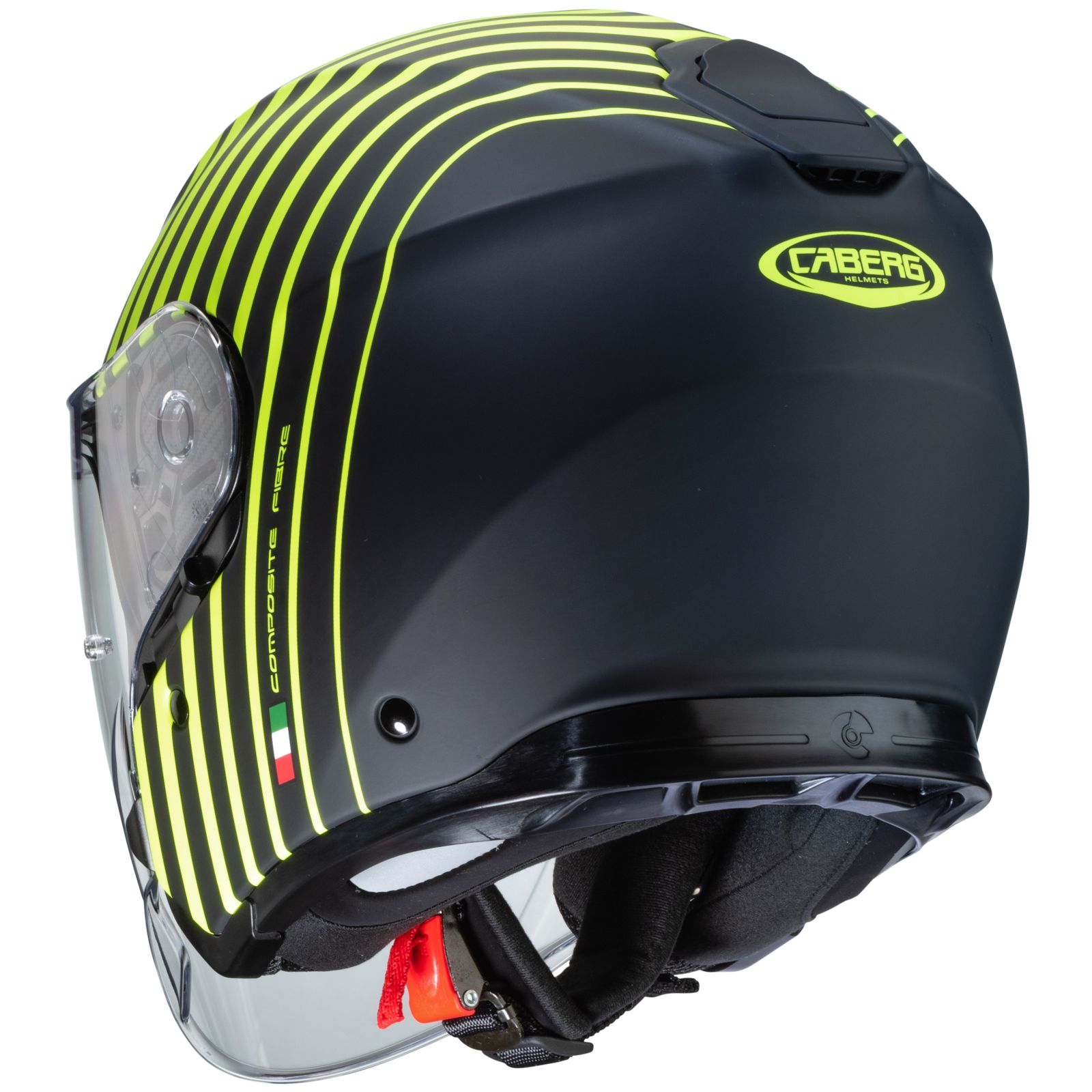 Caberg Helm Flyon Bakari, matt-schwarz/fluo-gelb
