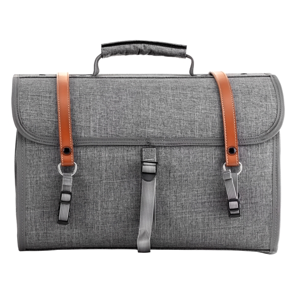 Tasche "Classic" groß für Gepäckträger für Vespa - grau, nylon