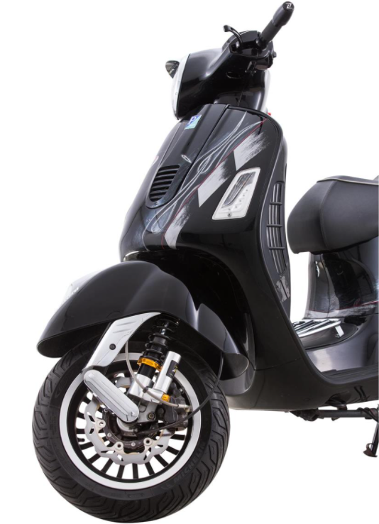 Stoßdämpfer vorne für Vespa GTS/​GTS Super/​GTV/​GT 60/​GT/​GT L, silber/orange
