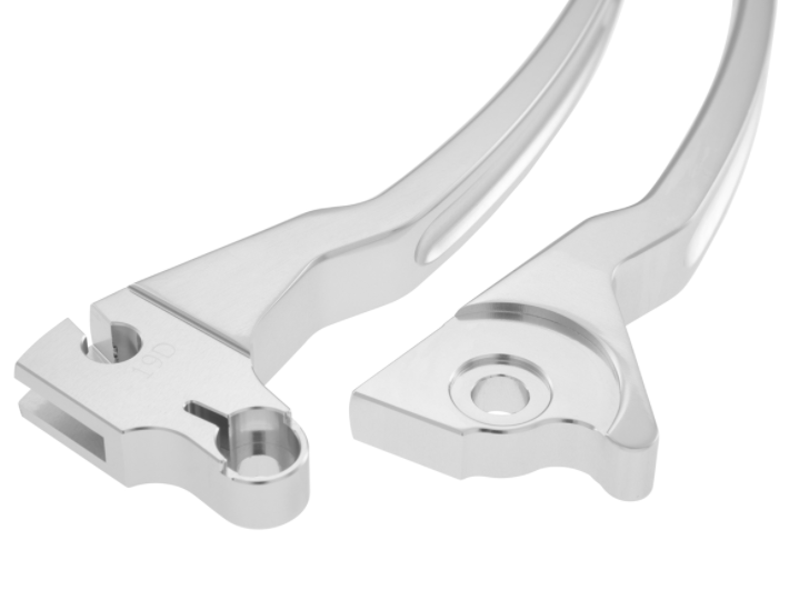 Sporthebel Set Bremse links/rechts für Vespa LX/​LXV/​S/​Primavera/​Sprint 50-150ccm, silber