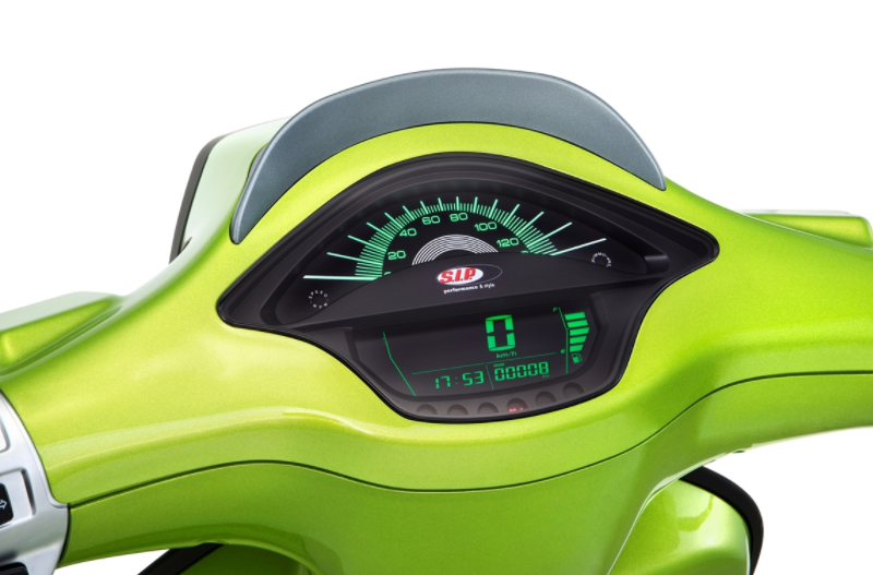 Drehzahlmesser/Tacho für Vespa Primavera/​Sprint 50-150ccm 2T/​4T AC, schwarz