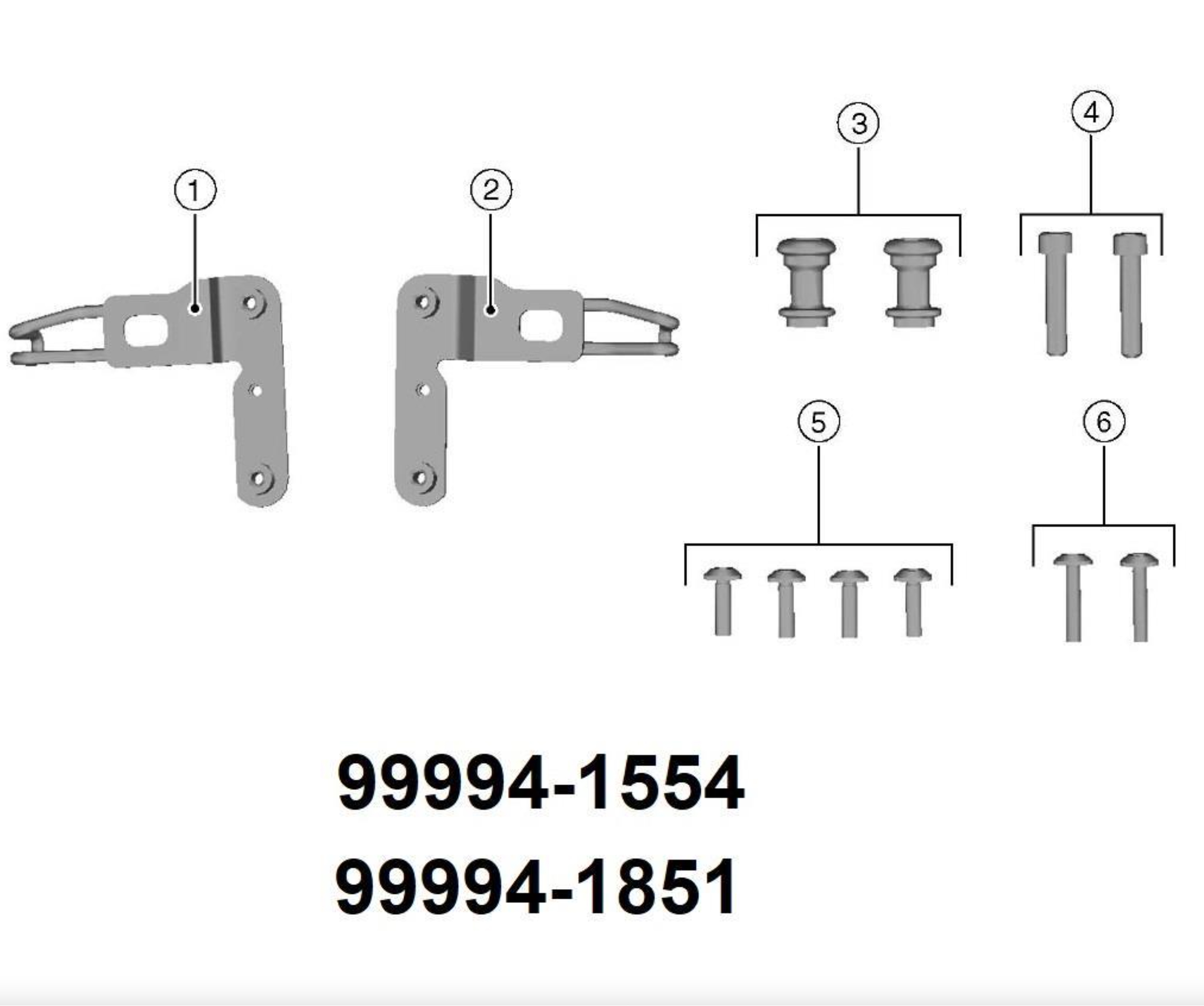 Gepäckhaken und Halterungsset für Kawasaki für Z 650 RS 2022- original