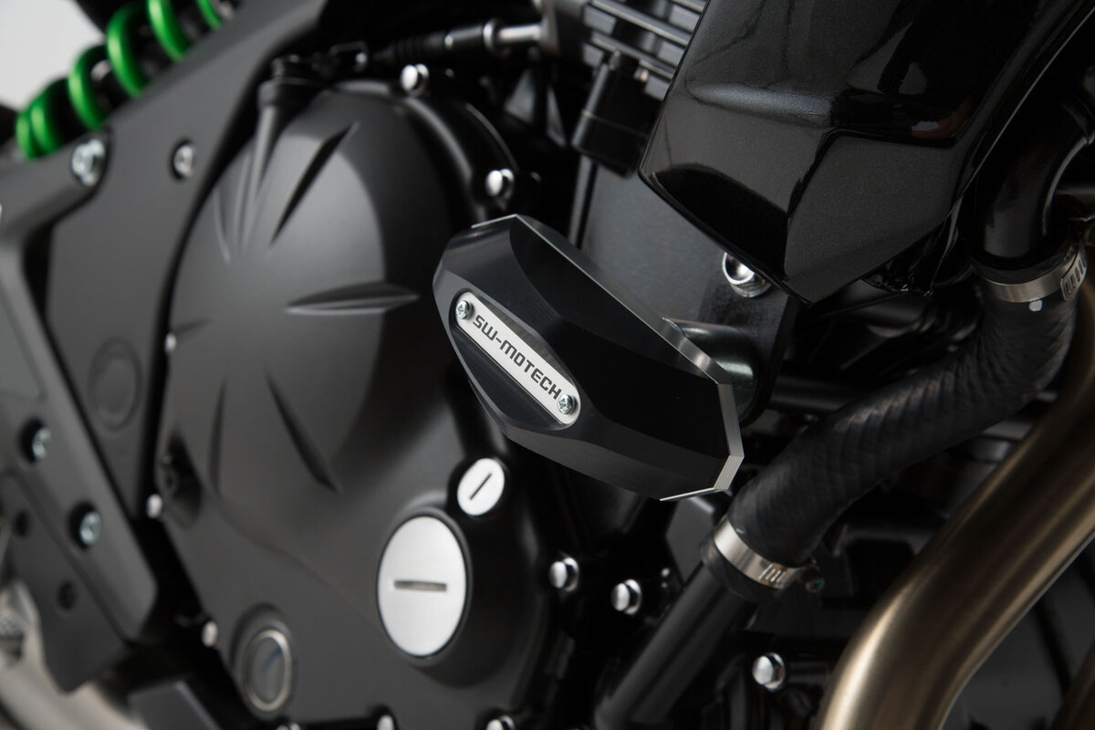 SW-Motech Sturzpad-Kit schwarz für Kawasaki ER-6n