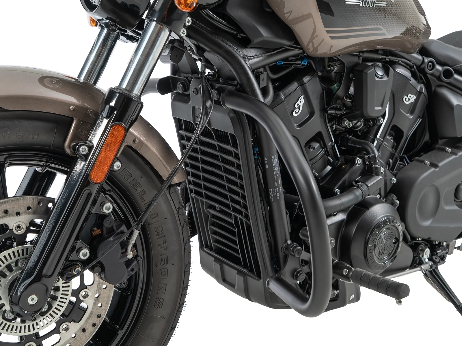 Motorschutzbügel schwarz für Indian Scout Sixty Classic (25-) (mit vorverlegter Fußrastenanlage)