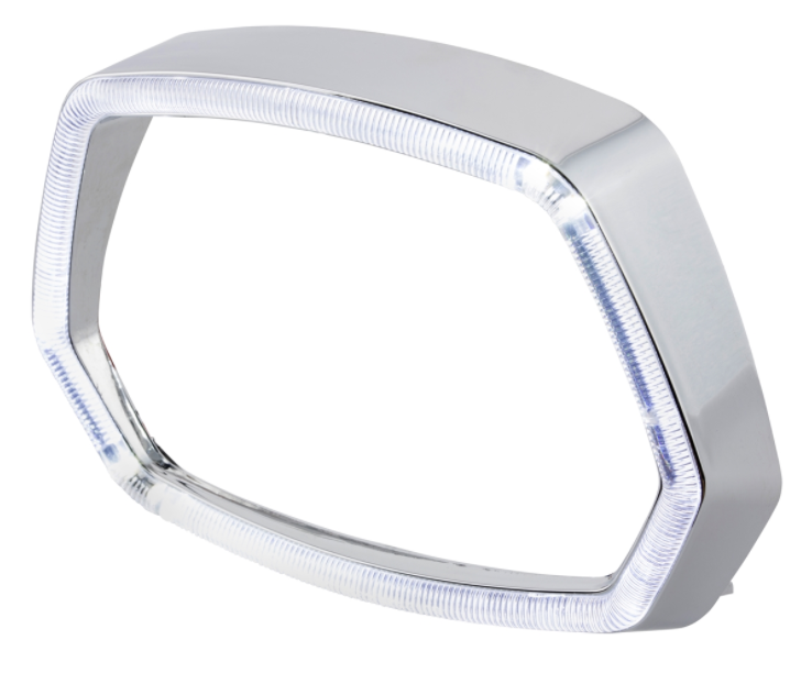 Lampenring chrom LED Leuchtring für Vespa Sprint 50ccm 2T/​4T ('13-'18)