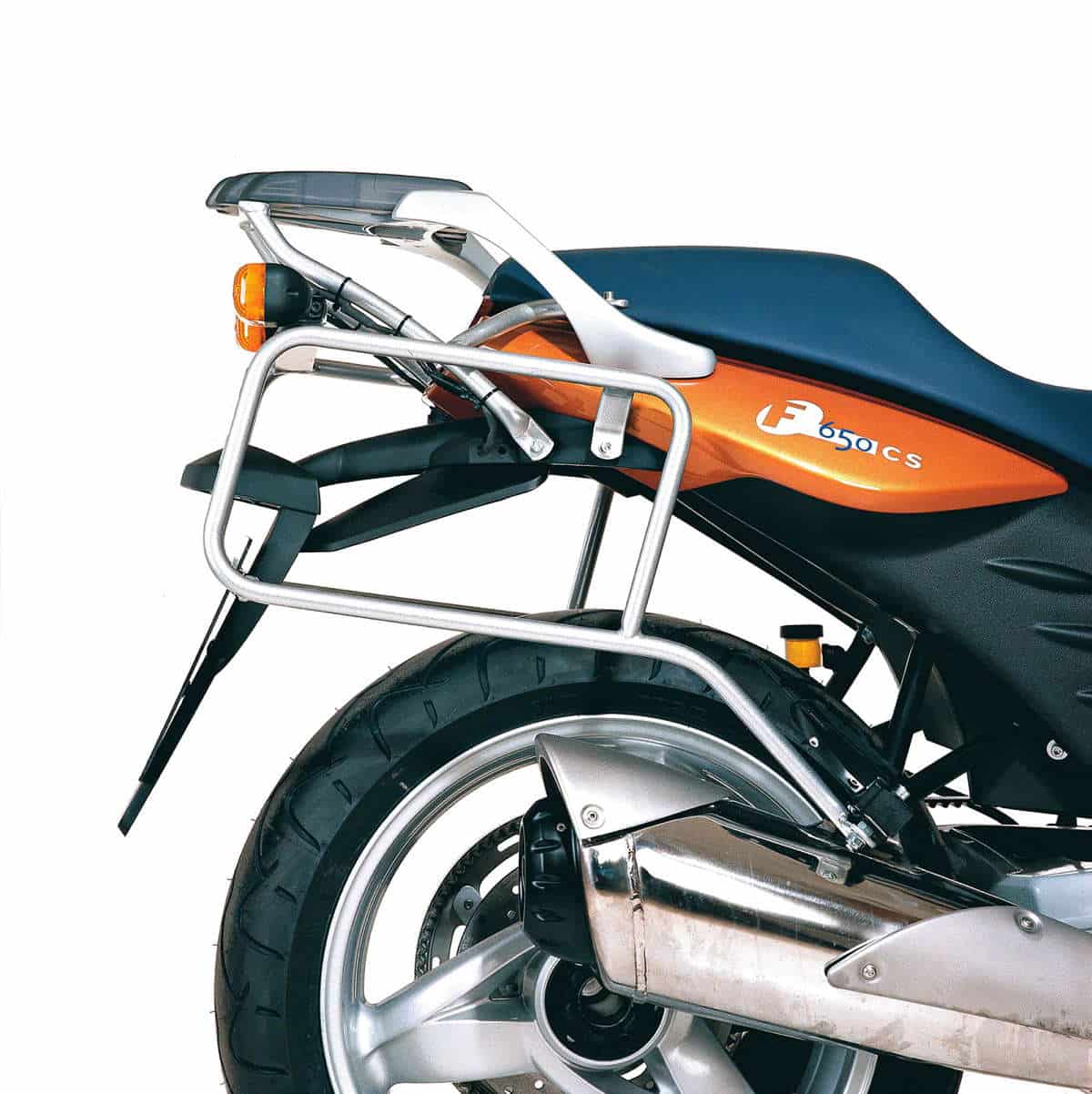 Seitenkofferträger festverschraubt schwarz für BMW F 650 CS (02-05) Hepco & Becker