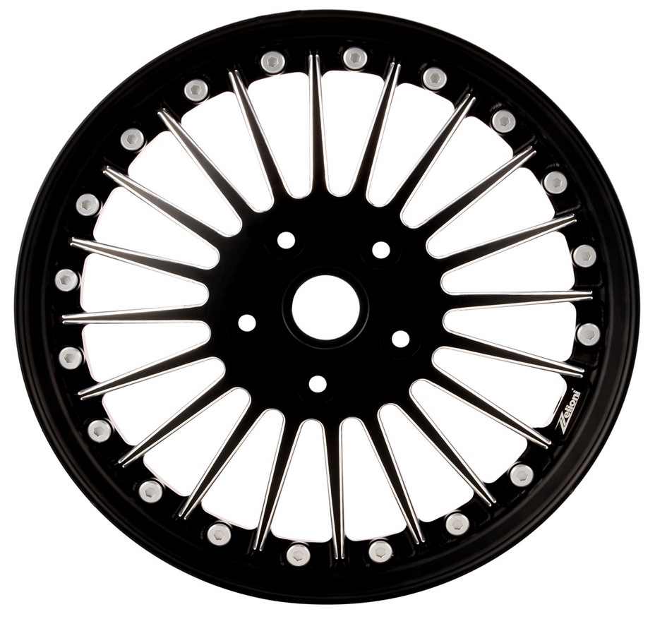 Felge Sport Classic vorne/hinten für Vespa GTS/​GTS Super/​GTV/​GT/​946 125-300ccm, schwarz matt