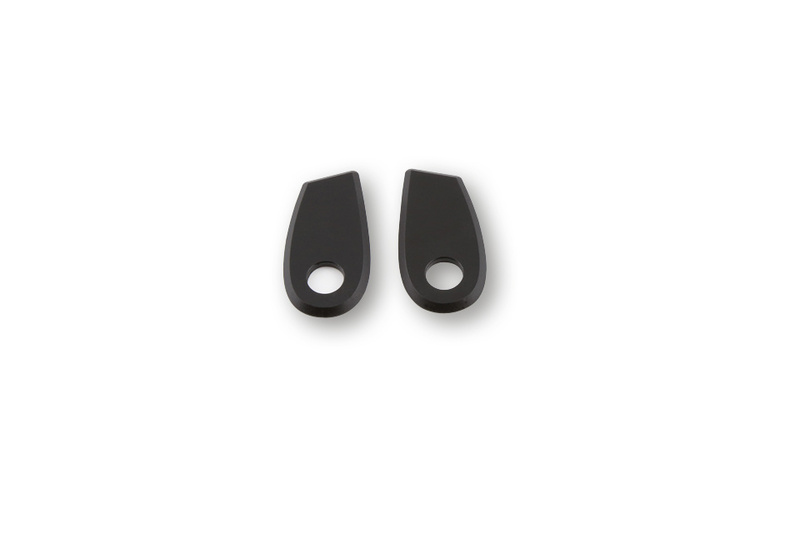 HIGHSIDER pro Montageplatten Indy Spacer Aluminium Schwarz, Für BMW