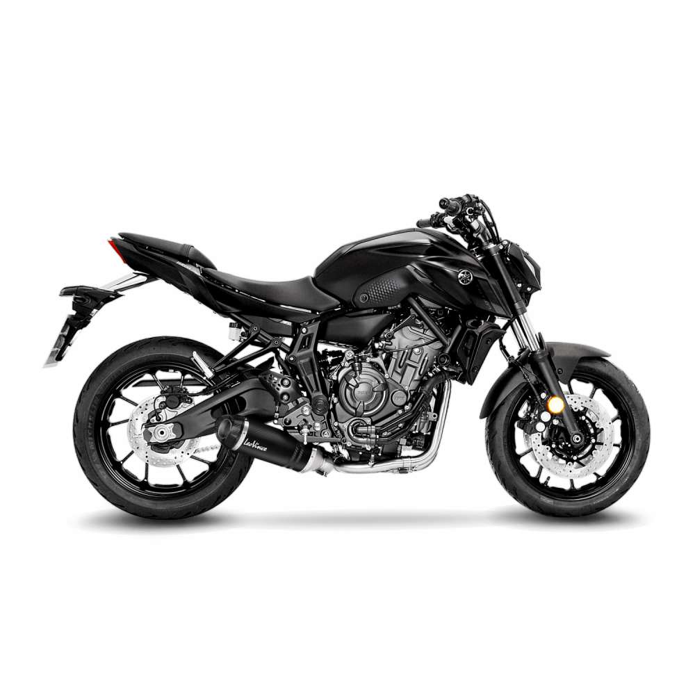 LeoVince Komplettanlage LV One Evo für Yamaha MT-07, Carbon, Euro5, ABE, E-Gutachten