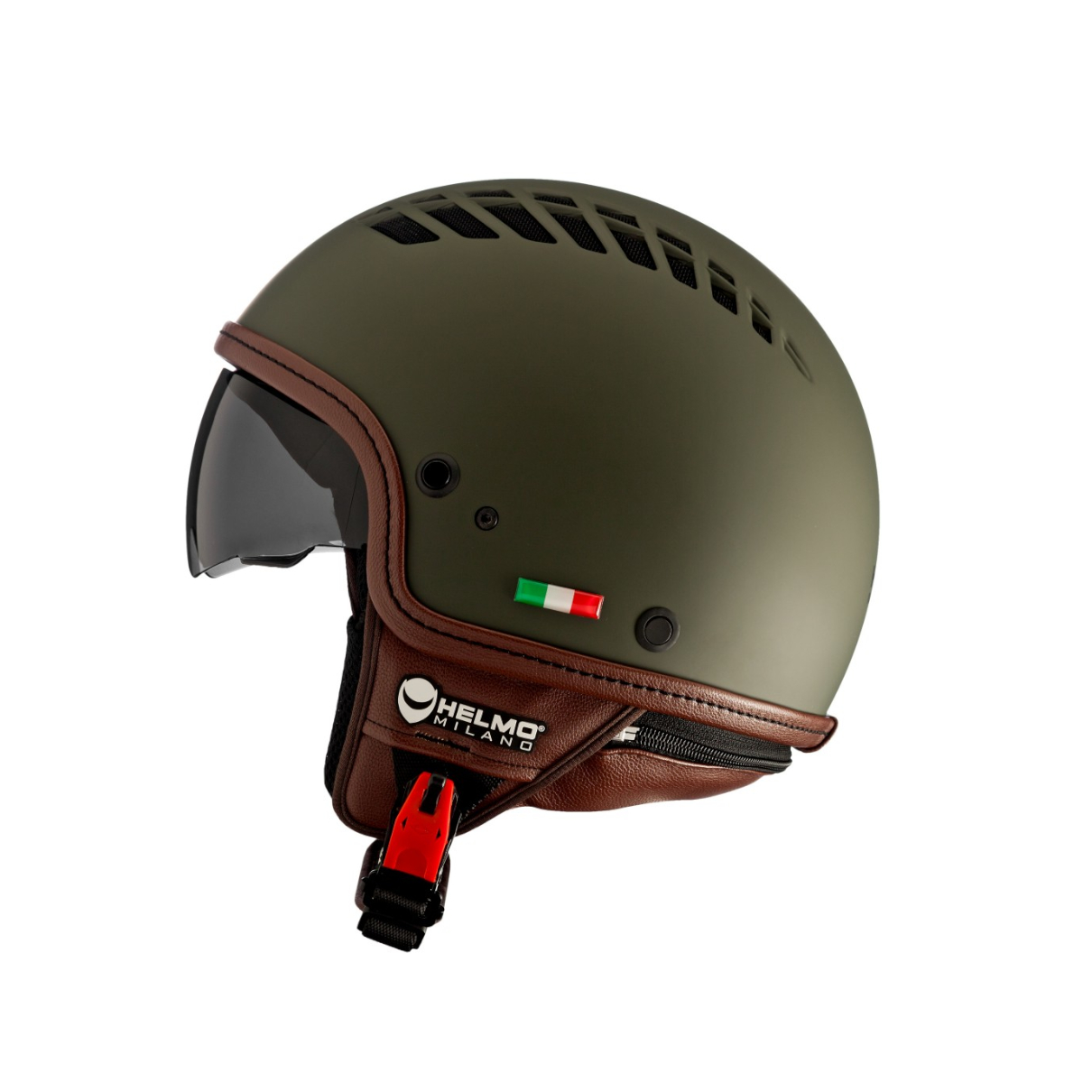 Helmo Milano Demi Jet, ViaColVento, grün, matt - Größe L