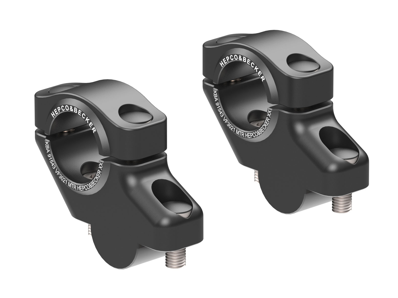 Lenkererhöhung H=30 mm mit Versatz 21 mm zurück für Aprilia RSV Mille/Tuono (06-08)